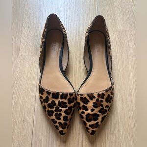 J. Crew Cheetah Print Pointed Flats